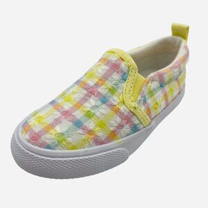 Toddler Girls Keagan Slip On Shoes Yellow Floral Subtle Shine Cat & Jack Size 12